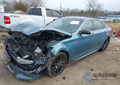 2018 Genesis G80 3.3T Sport из США, поврежденный, VIN KMHGN4JB6JU222877